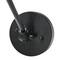Hello Honey® 29" Black Metal Finish Coastal Adjustable Wall Sconce with Neutral Beige Rattan Shade